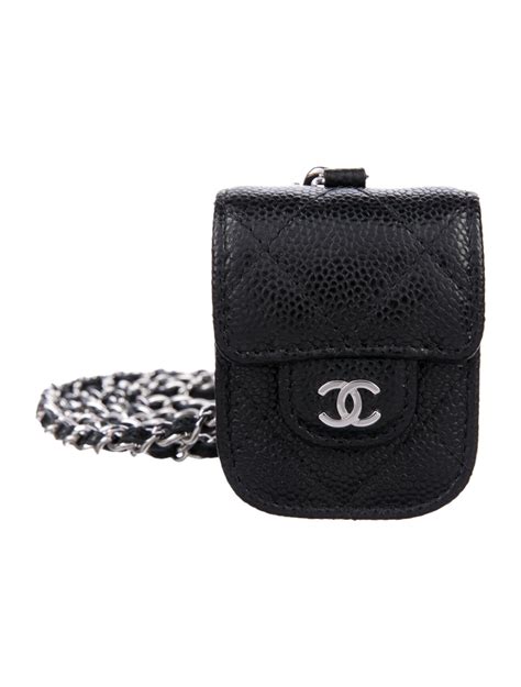 chanel airpods chain|Chanel AirPods case.